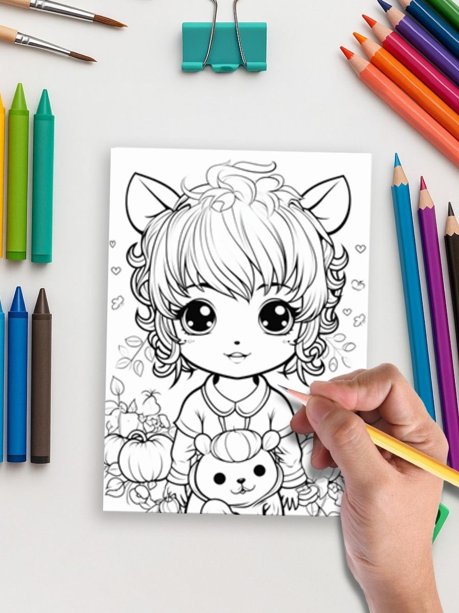 Mega Kawaii Bundle – 297 Super Cute Coloring Pages - Image 5